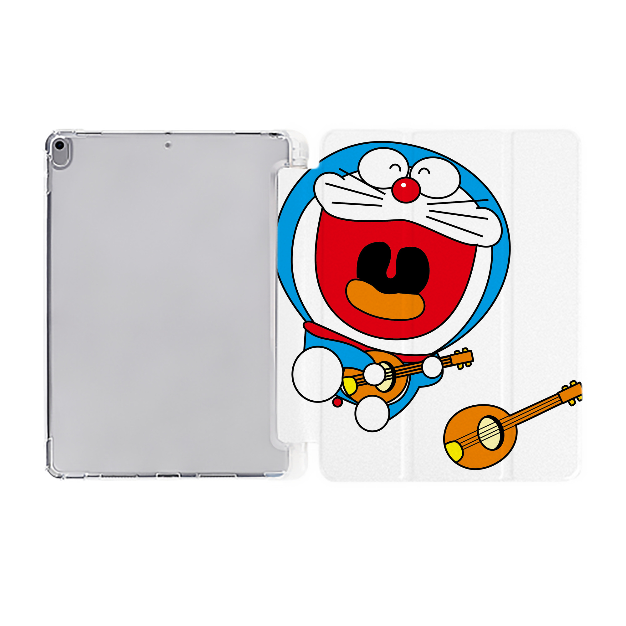 （画像用） ドラえもん Doraemon IPad ケース ペン収納付き 三つ折りスタンド PUレザー×シリコン 対応機種9.5/10.5/10.9インチ